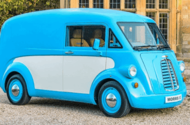 New retro style Morris commercial electric van