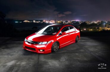 Did a photoshoot for a friend’s bagged Civic Si