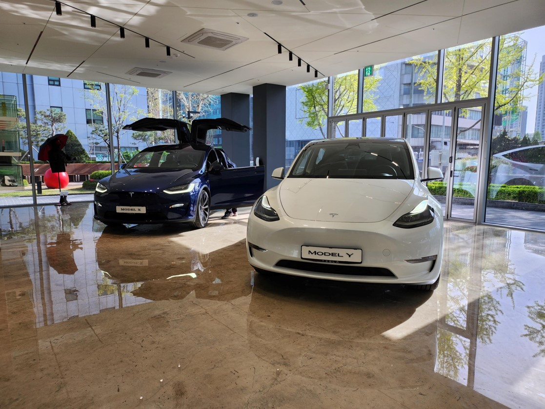 Tesla Korea's Shinsa store in Gangnam District, southern Seoul [TESLA]