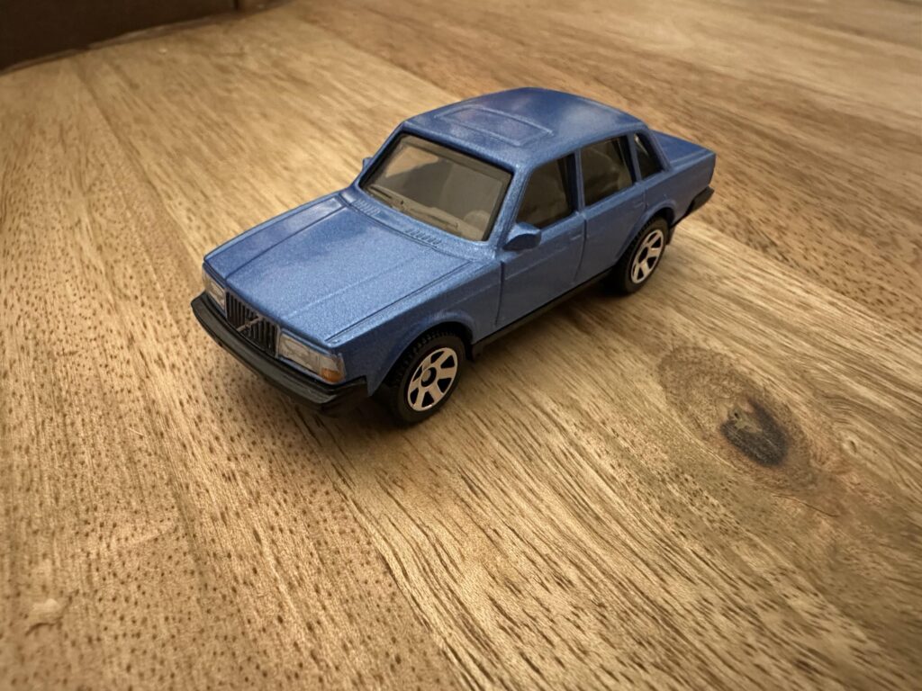 I can’t think of a more regular toy car than a Volvo 240. What toy brown are in your collection?