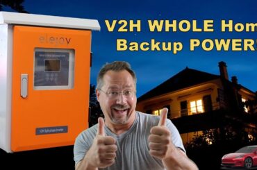 Electric Car Powers entire home! V2H!