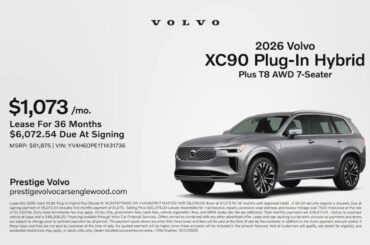 Volvo XC90 Plug-In Hybrid 11/20/2025 6481841