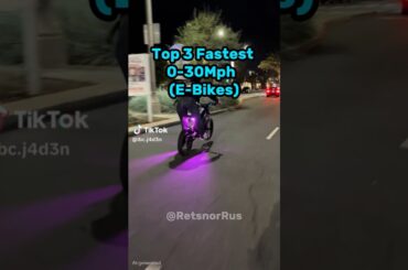 fastest e-bikes