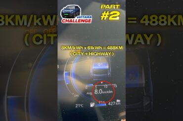 488KM of Range? Maruti Suzuki eVitara Range Test on Highway #ev #maruti #evitara #electric #suv