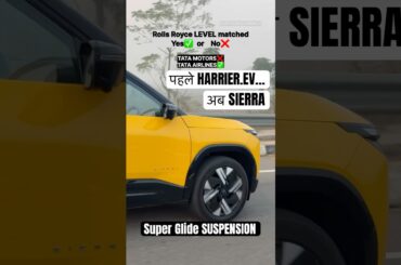 Tata Harrier EV ultra glide suspension VS Tata Sierra super glide suspension #tatasierra #shorts