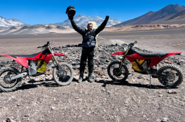 Stark shatters high-altitude riding record with electric VARG EX