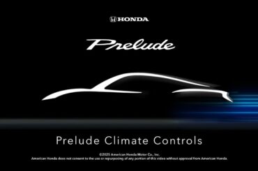 The All-New Prelude: How to Use the Climate Controls