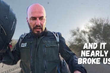 We tried crossing North America’s largest desert on electric motorcycles