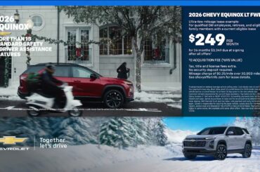 Gear up for the holidays in a Chevy Equinox