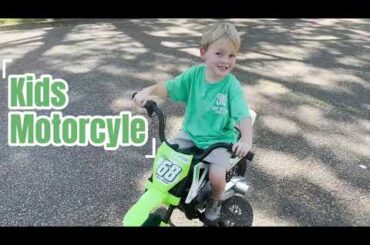 12V Kids Electric Motorcycle | Real Twist Grip Throttle Action
