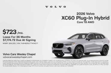 Volvo XC60 Plug-In Hybrid 12/04/2025 6552023