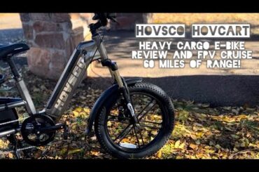 Hovsco Hovcart E-Bike Review and FPV Bike Ride around Las Vegas (60 Miles Range, 30mph)