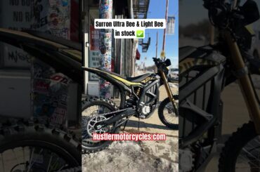 Surron Light Bee & Ultra Bee back in stock. Electric motorcycle for off-road use #surron #ebike #fyp