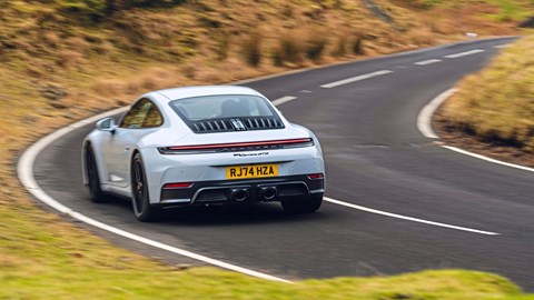 Porsche 911 GTS rear cornering
