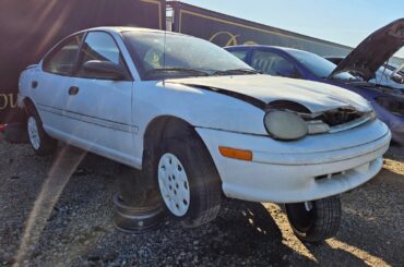 1998 Plymouth Neon with only 19k miles I found in the junkyard today.