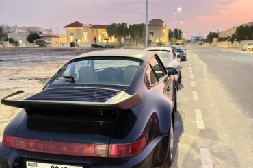 Saw a [Porsche 993 Turbo] competitively parked in Dubai
