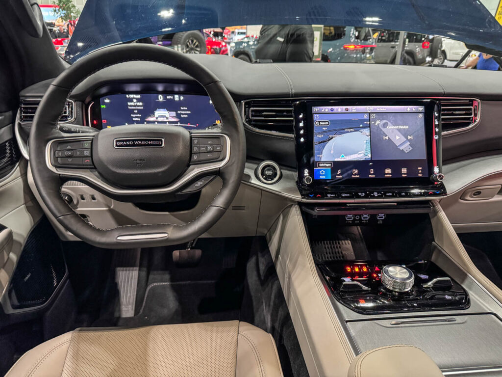 2026 Jeep Grand Wagoneer steering infotainment