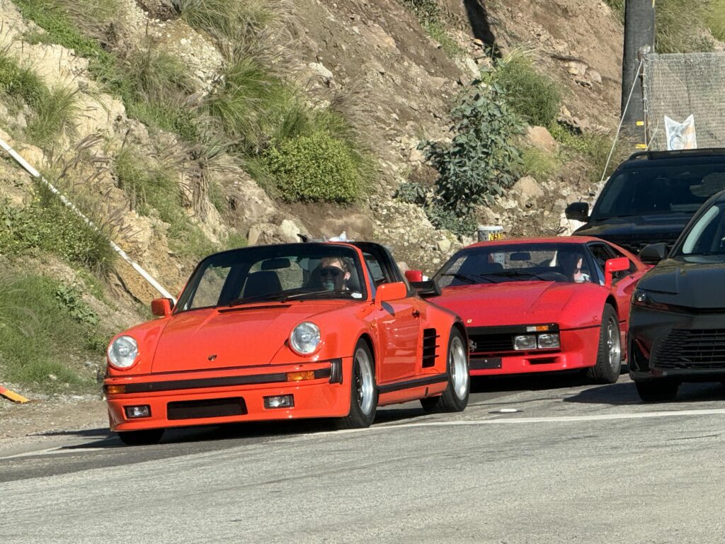 [288 GTO and 930 Turbo Targa] $5 million worth of cars on pch