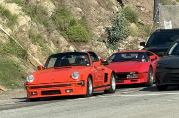 [288 GTO and 930 Turbo Targa] $5 million worth of cars on pch
