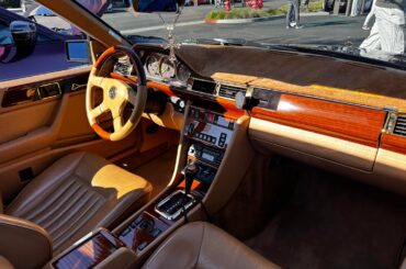 W124 modified by Lorinser. The no screen era of luxury has a different aura especially with this espresso caramel leather