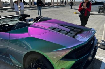 [verde agave Lamborghini Huracan Spyder] owner has a contract with Lamborghini. Took him 6 months to paint the car