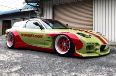 "Racing Paddock Miyoshi" tuned Mazda RX-7.