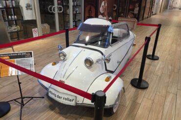 [Messerschmitt KR 200] at a shopping center in Budapest