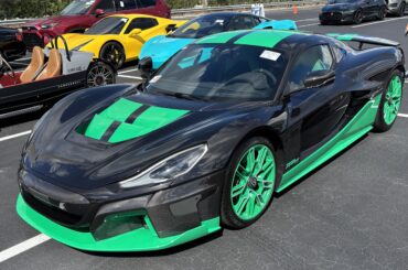 Very rare glimpse of a Rimac Nevera (unknown year) on the auction lot, I was told it will sell for $2M (4261 x 2934)