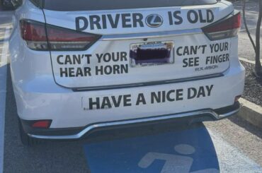 its a lexus rx. we already know your old, no need to announce it.