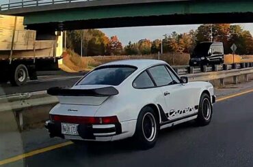 Old [Porsche 911 Carrera] my dashcam caught last year during rush hour