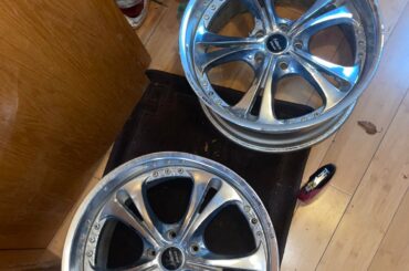 How do I restore these 3pc wheels I just got