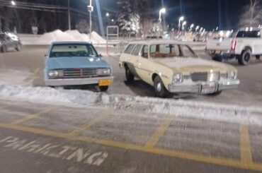 Two classic cars spotted in Fairbanks, Alaska