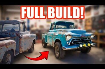This guy, In the middle of the desert, in his front desert dirt yard, uses a cut-off wheel, saws all, 18v drill and a mig (plus some other basic hand tools) to completely cut apart two chevy trucks and make an awesome 57 Chevy P/U.  Speed run: 20 minutes