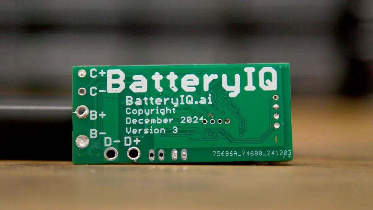 Battery IQ's chip board