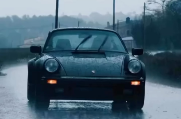1980s Porsche 911 Turbo 930 in the rain