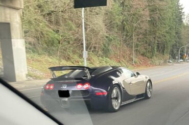 [Bugatti Veyron] on salted and brined roads
