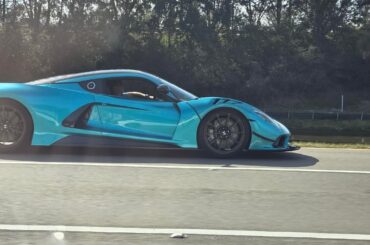 Better photos of [Hennessey Venom GT] seen driving on the highway.