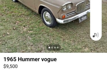 1965 Hummer Vogue: The Official Car Of "yeah I drive a hummer"