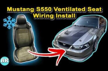 Installed and wired up fancy GT350 seats into my BROWN New Edge Mustang Roush