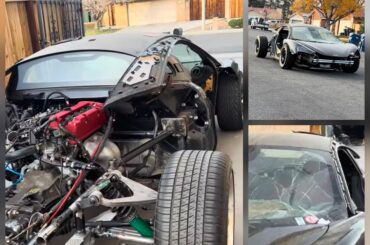 Wrecked McLaren with Honda K24 4-cylinder engine swap, the official car of...?