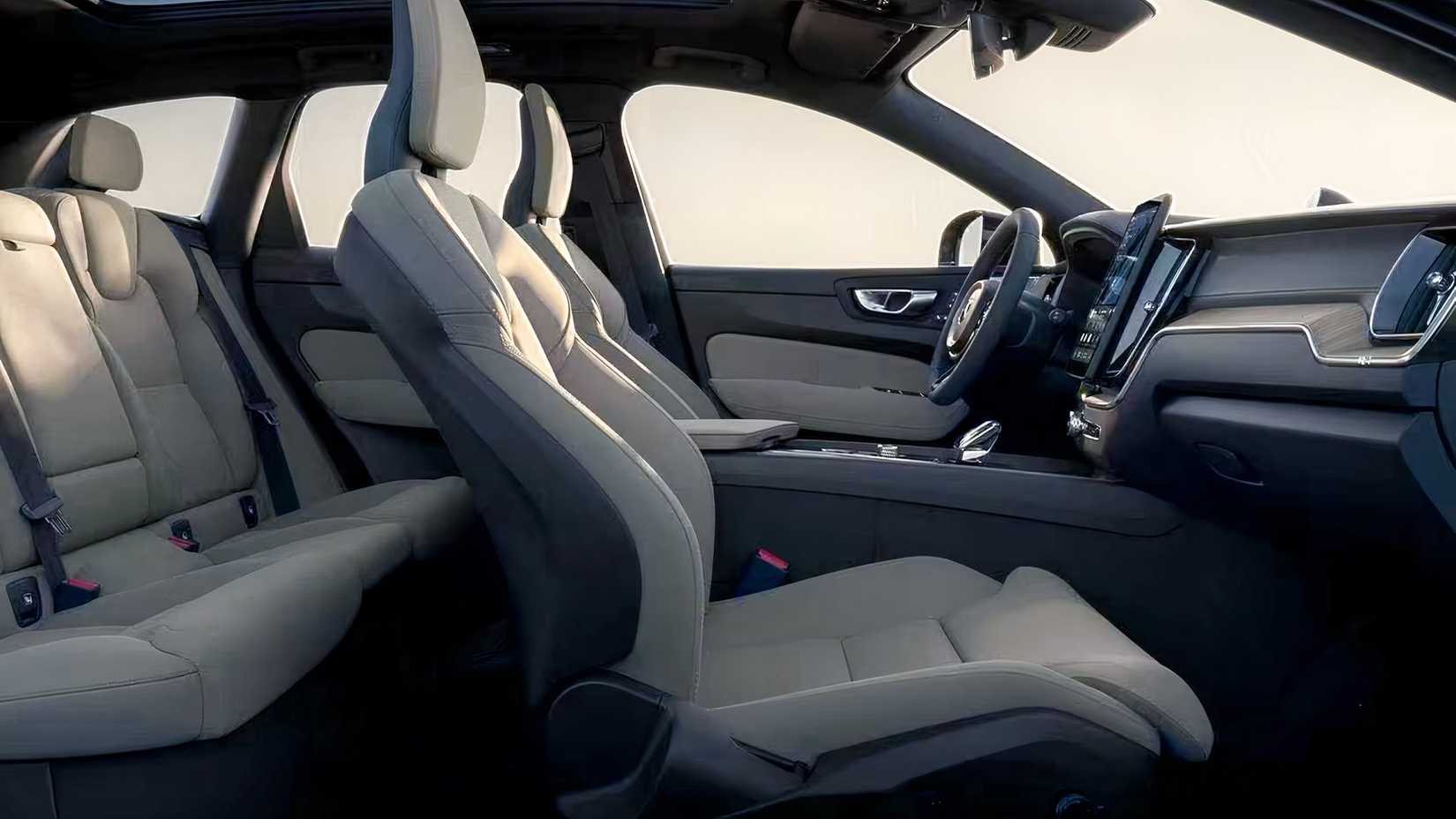 2026 Volvo XC60 T8 Ultra interior showing front and rear seats