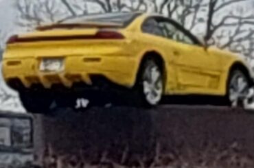 saw this [Dodge Stealth] on a podium in Indiana, no idea why its on a podium