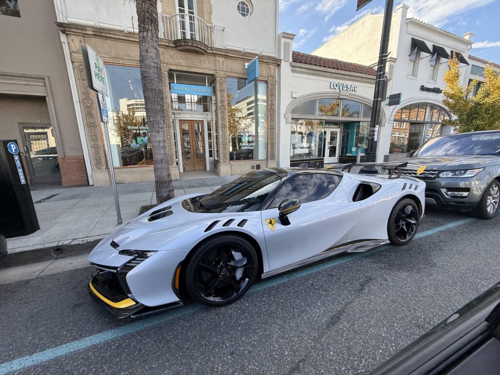 [Ferrari SF90 XX] street parked in Pasadena