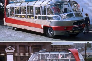 1950s French Sightseeing bus for Paris. About 5 were built on truck chassis.