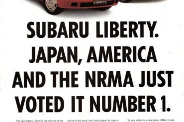 Subaru Legacy/Liberty the official car of?