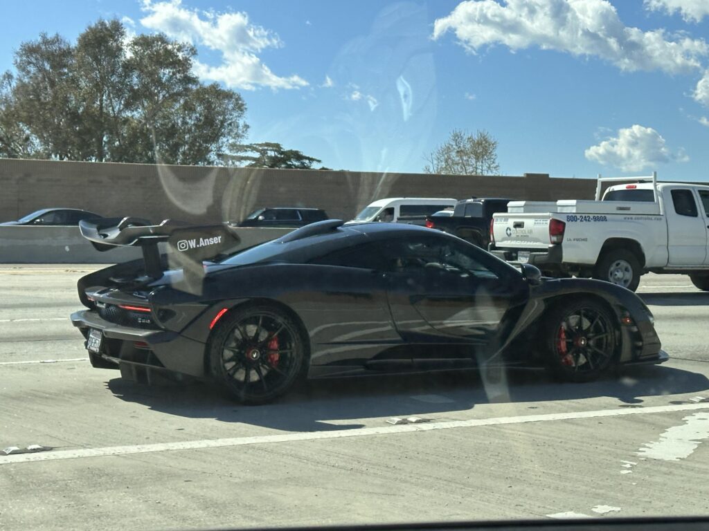 [McLaren Senna] driving down the 405 in LA