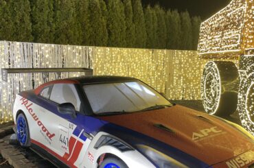 Nice [Nissan GTR R35] at a light show