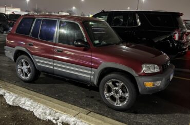 This very clean first gen Toyota rav4 I encountered