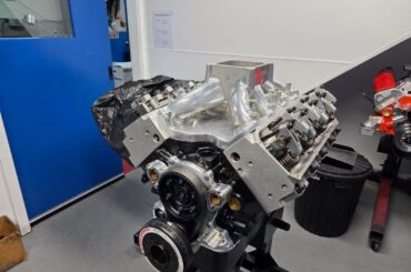 A stroked Ford Clevor (Cleveland heads on Windsor block) destined for a Procharger.