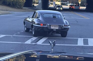 [Jaguar E-Type] out for a drive near Atlanta. I’ve only ever seen these in a museum or shows.